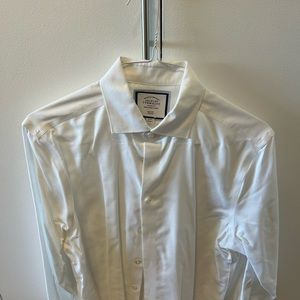 Mens Charles Tyrwhitt Slim Fit white dress shirt 16